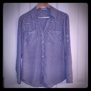 Express Portofino Button Down Blouse